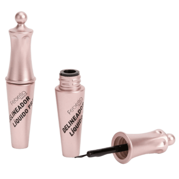 Delineador Liquido Preto Queen Secagem Rápida - Febella