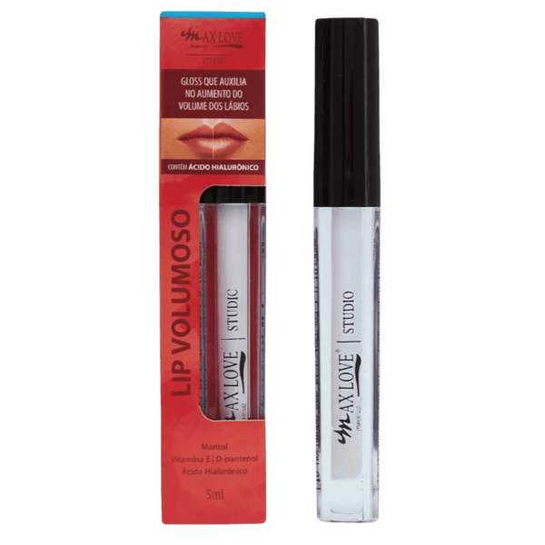 Gloss Labial Lip Volumoso Com Ácido Hialurônico N° 01- Max Love