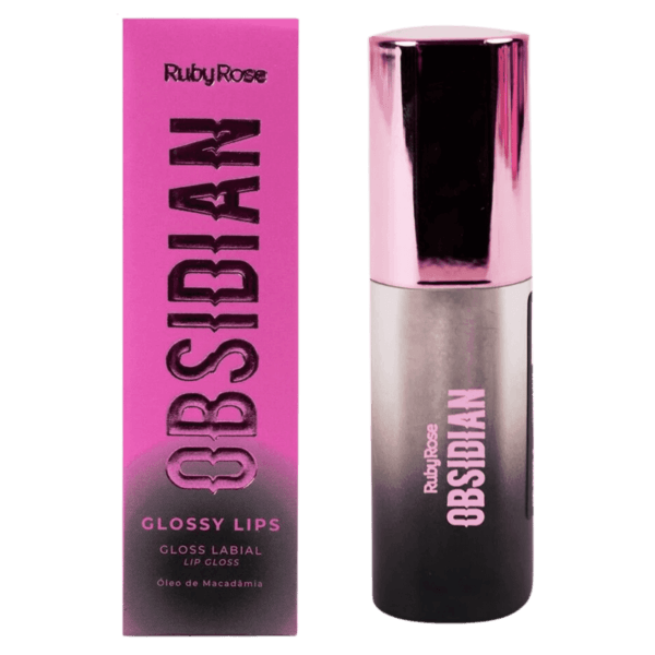 Gloss Labial Glossy Lips Obsidian Rose Quartz - Ruby Rose