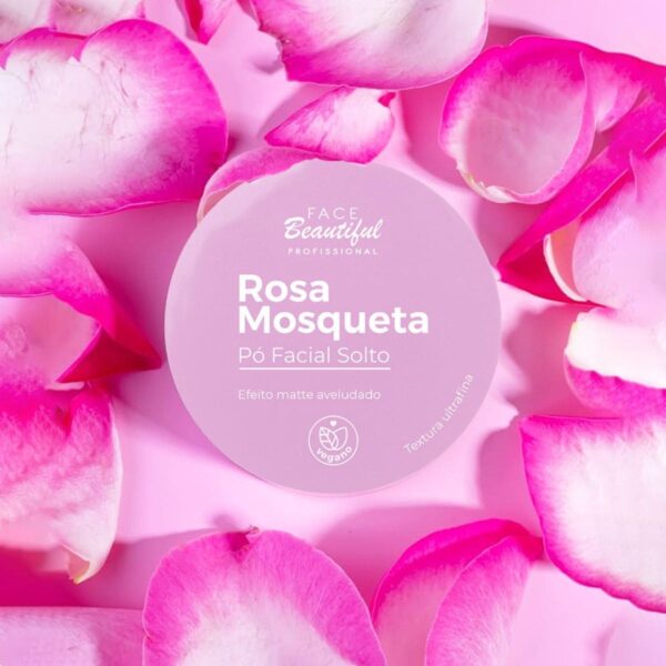 Pó Rosa Mosqueta Facial Efeito Matte Face Beautiful Aveludo - Image 2
