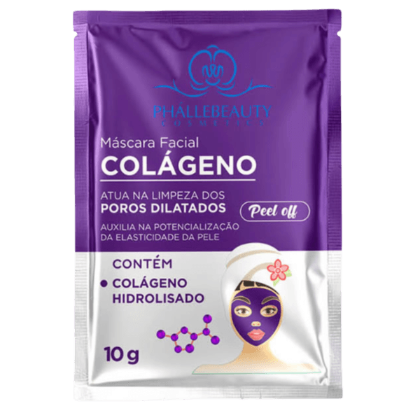 Máscara Facial Colágeno Sachê - PhálleBeauty