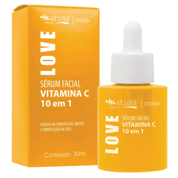 Serum Facial Vitamina C  10 em 1 Pele Macia E Iluminada - Max Love